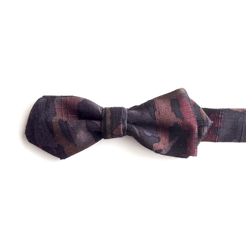 forest landscape bow tie