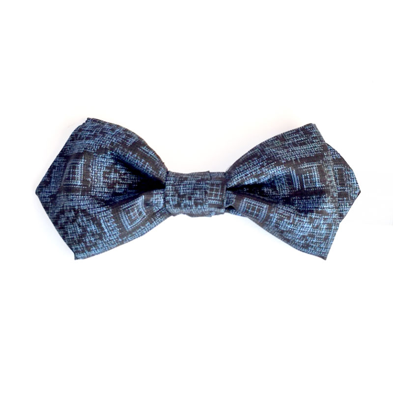 tsumugi Geometric pattern bow tie