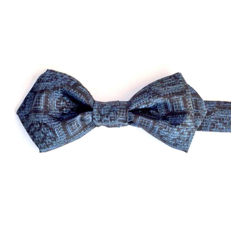tsumugi Geometric pattern bow tie