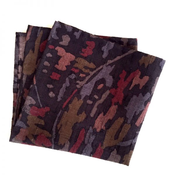 Abstract forest landscape pattern pocket square