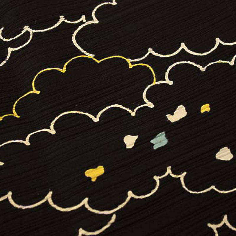 Vintage Japanese silk cloud pattern