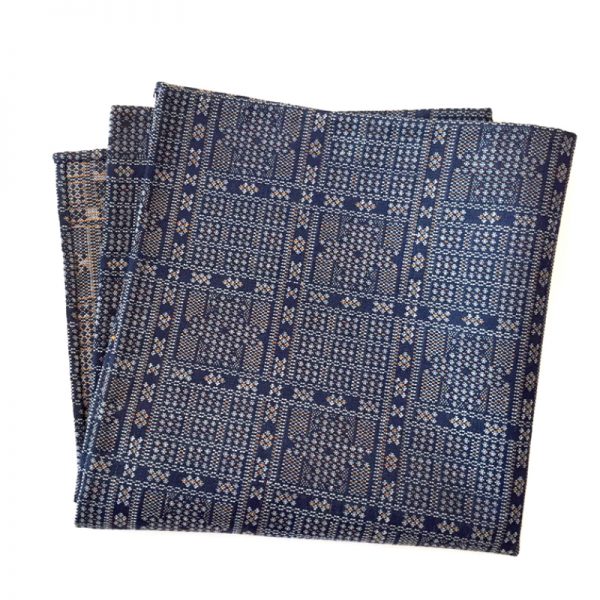 Koushi Pattern – Edo-Komon Silk pocket square