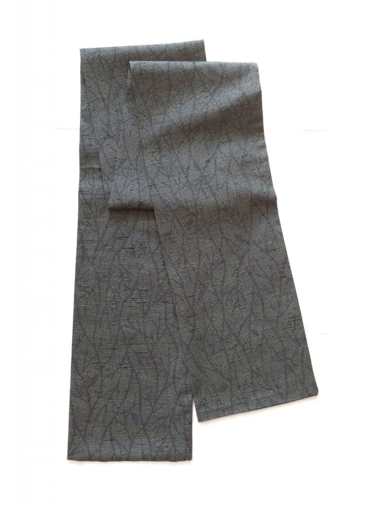 Tree branch pattern vintage Japanese wool scarf