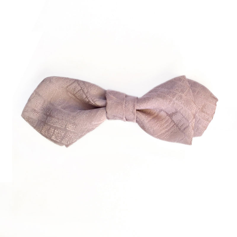 stone road pattern silk bow tie