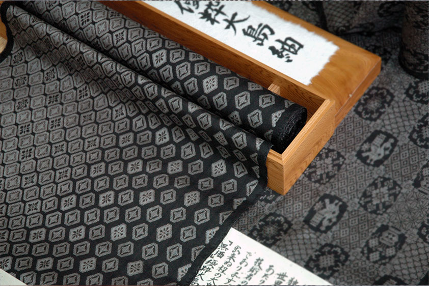 boxed Tsumugi silk