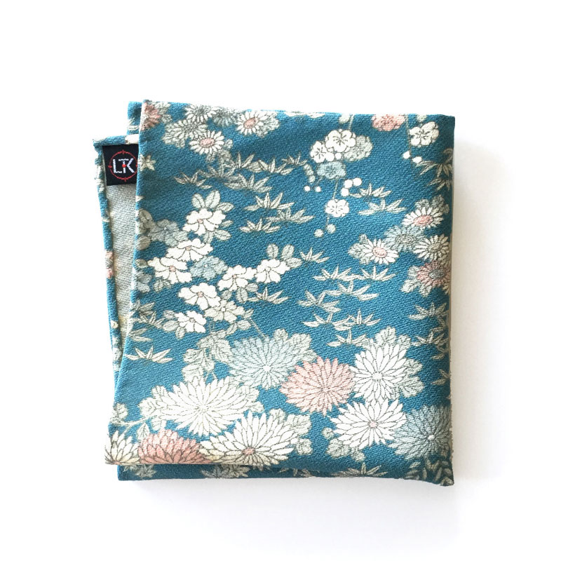 Japanese vintage silk pocket square